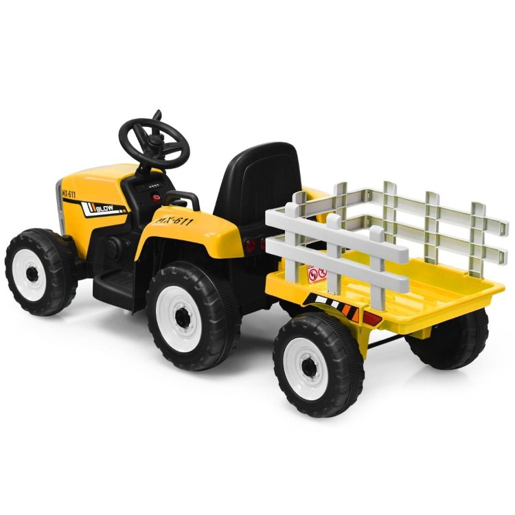 Traktor elektryczny z przyczepką dla dzieci