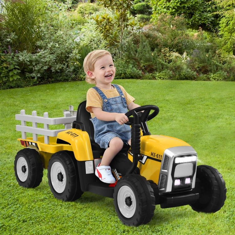 Traktor elektryczny z przyczepką dla dzieci