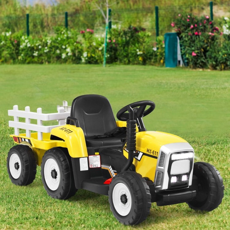 Traktor elektryczny z przyczepką dla dzieci