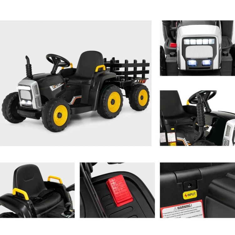 Traktor elektryczny z przyczepką dla dzieci