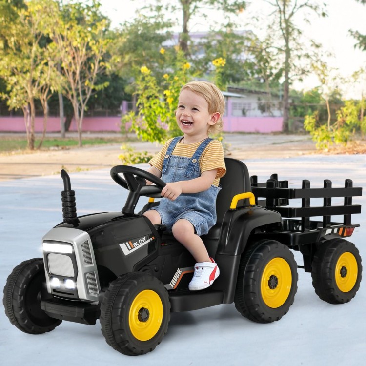 Traktor elektryczny z przyczepką dla dzieci