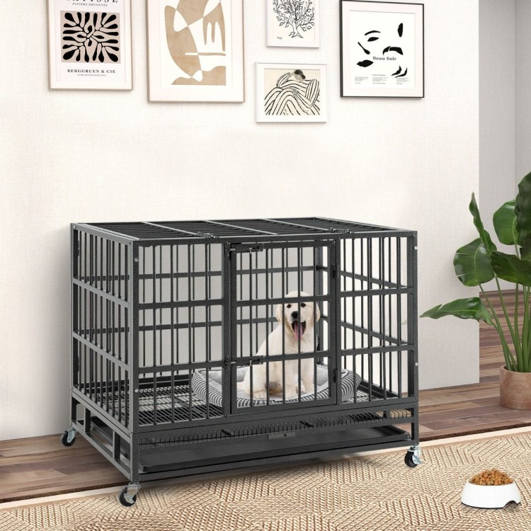Składana metalowa klatka dla psa 96 x 65 x 77 cm