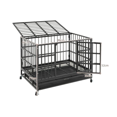 Składana metalowa klatka dla psa 96 x 65 x 77 cm