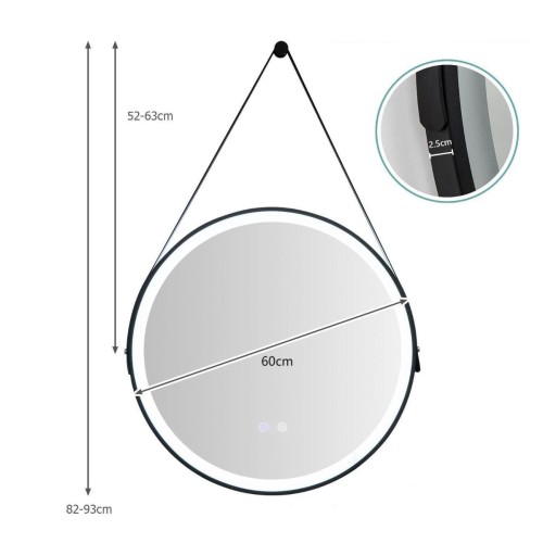 Lustro łazienkowe LED Anti-fog