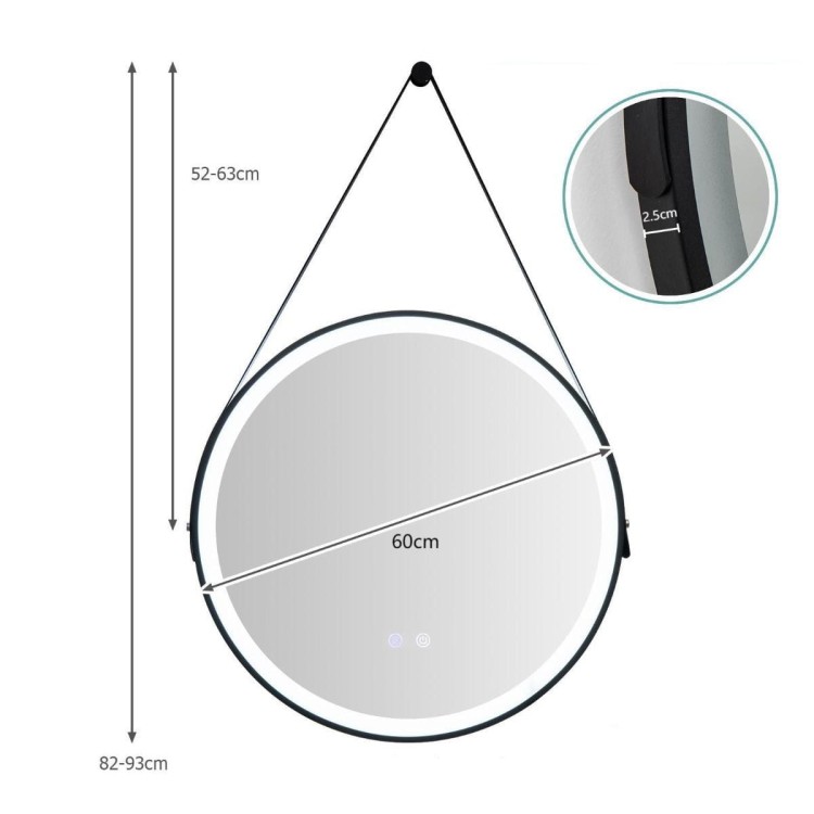 Lustro łazienkowe LED Anti-fog