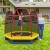 Trampolina dla dzieci z siatką bezpieczeństwa