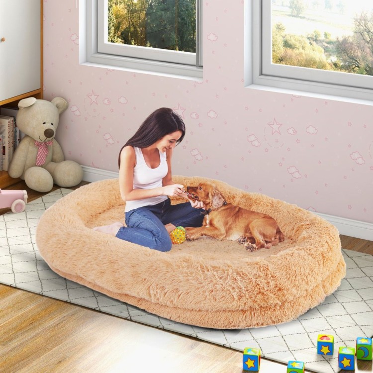 Legowisko dla psa XXL 171 x 115 x 25 cm beż