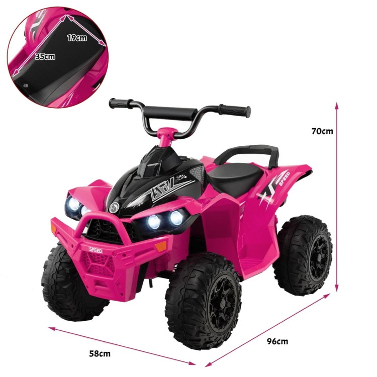 Elektryczny Quad dla dzieci 12 V różowy