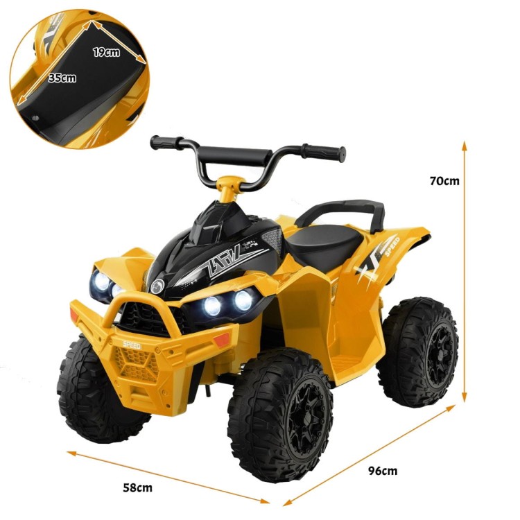 Elektryczny Quad dla dzieci 12 V żółty