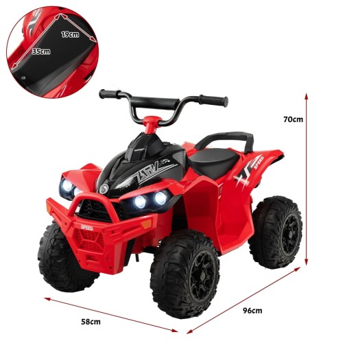 Elektryczny Quad dla dzieci 12 V czerwony
