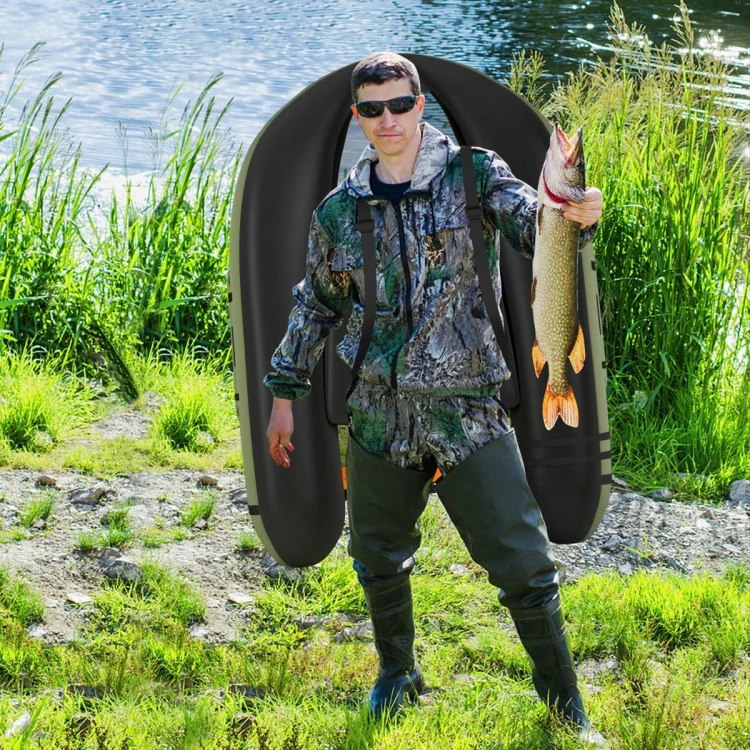 Belly Boat pływadełko wędkarskie zielone