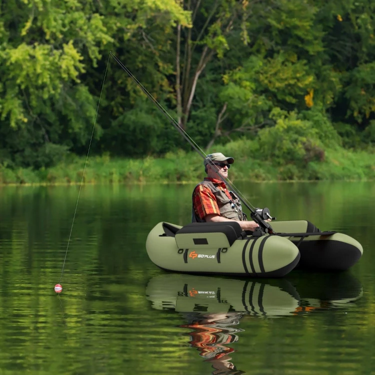 Belly Boat pływadełko wędkarskie zielone