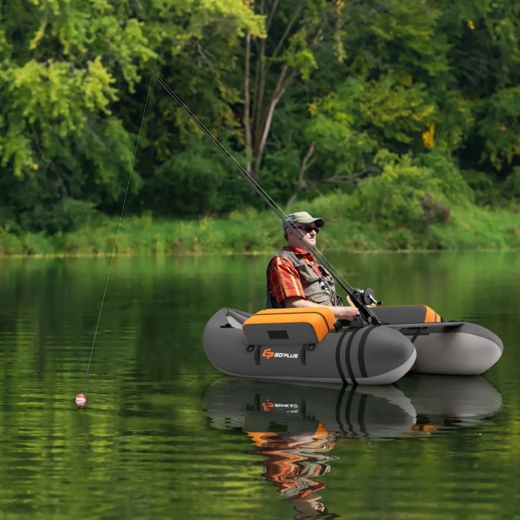 Belly Boat pływadełko wędkarskie szare