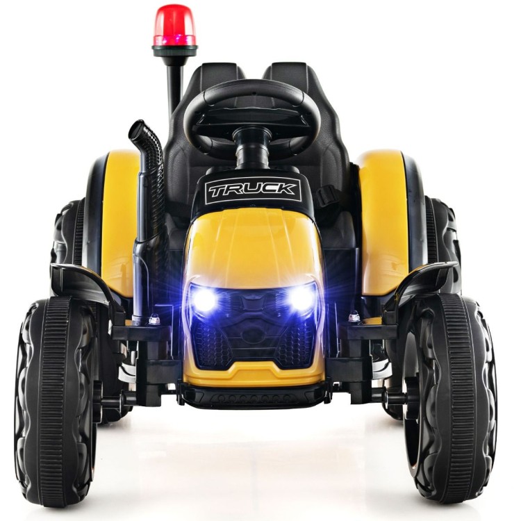 Traktor elektryczny dla dzieci z przyczepą i pilotem