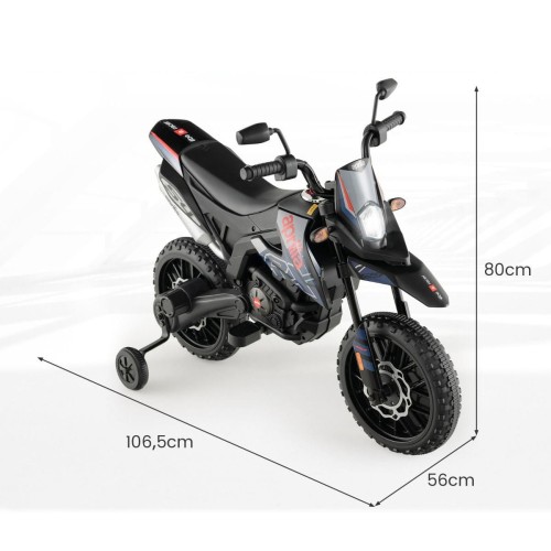 Elektryczny motocykl Aprilia dla dzieci niebieski