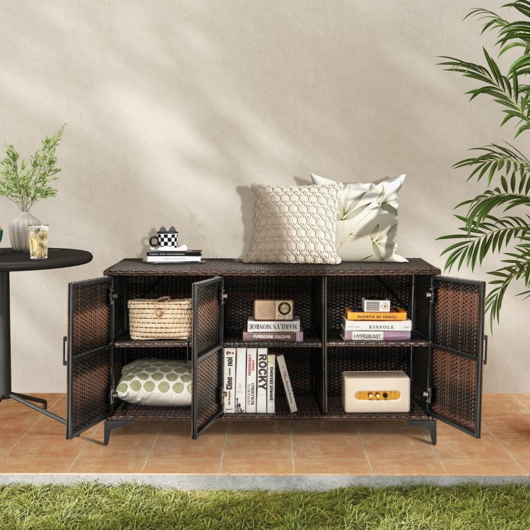Rattanowa szafka ogrodowa 318L