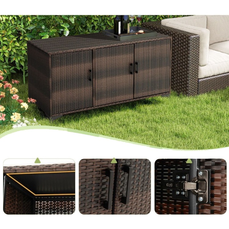 Rattanowa szafka ogrodowa 318L