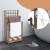 Drewniany wieszak na ręczniki z półką