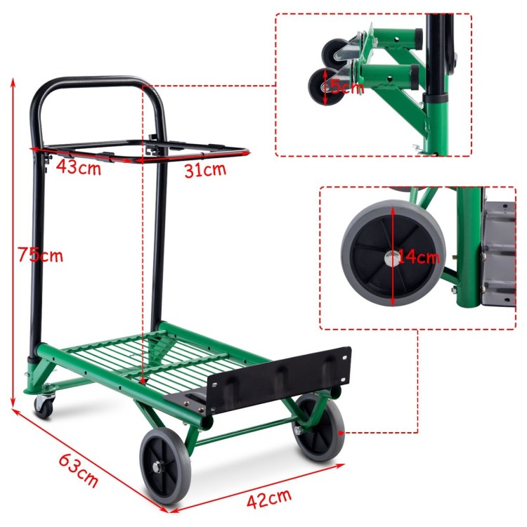 Wózek transportowy platforma na kółkach 2w1