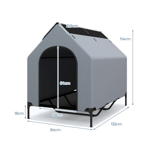 Zadaszone legowisko dla psa 84 x 132 x 114 cm