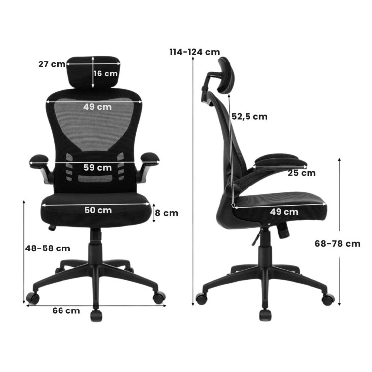 Ergonomiczne krzesło biurowe z funkcją bujania