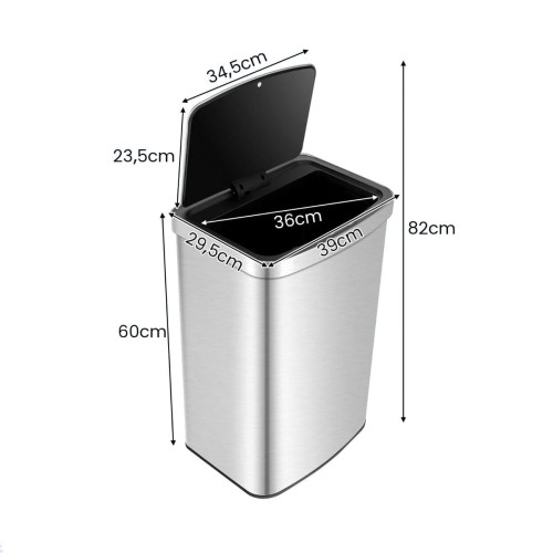 Kosz na śmieci z czujnikiem ruchu 50 l