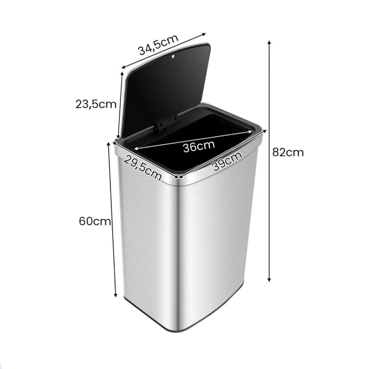 Kosz na śmieci z czujnikiem ruchu 50 l