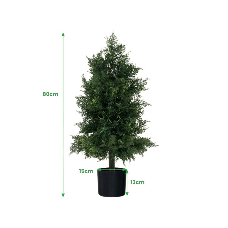 Sztuczna choinka sosna w doniczce 80 cm