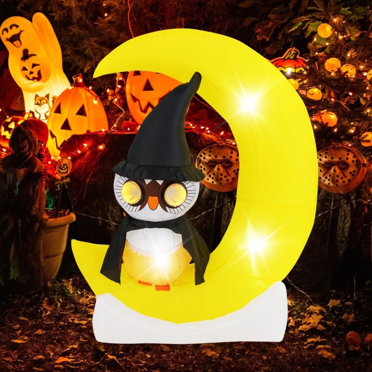 Dekoracja halloweenowa LED Sowa