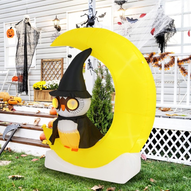 Dekoracja halloweenowa LED Sowa