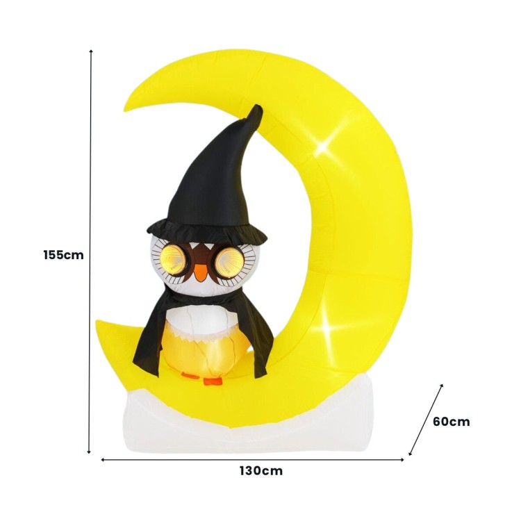 Dekoracja halloweenowa LED Sowa
