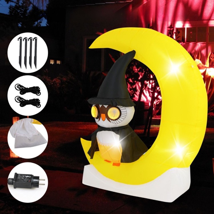Dekoracja halloweenowa LED Sowa