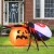 Nadmuchiwana dekoracja halloweenowa pająk z dynią