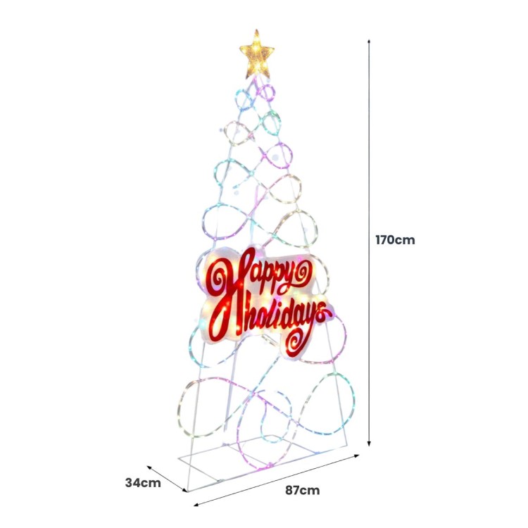 Dekoracja świąteczna LED choinka 170 cm