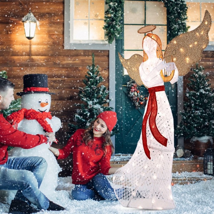 Dekoracja świąteczna LED anioł