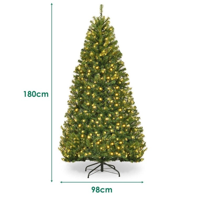 Sztuczna choinka z 11 trybami LED 180 cm