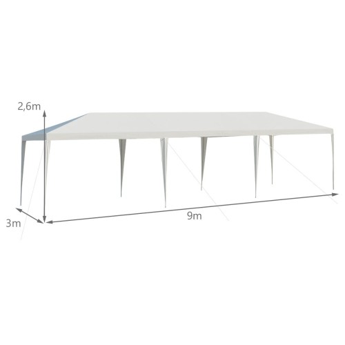 Pawilon imprezowy namiot ogrodowy wodoodporny 3x9m