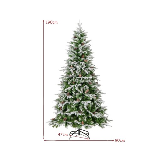 Sztuczna choinka świąteczna LED 190 cm