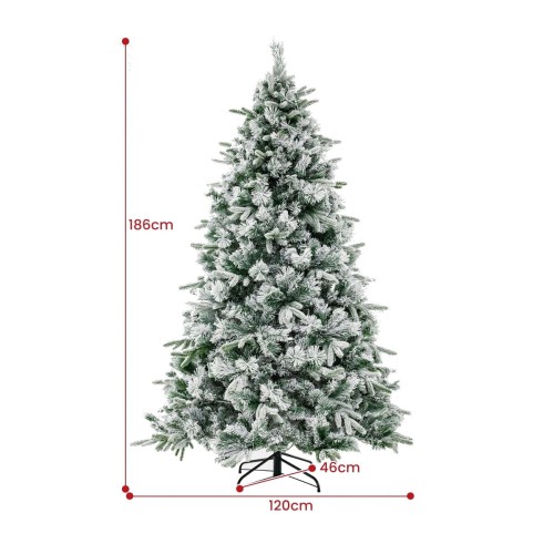 Sztuczna choinka świąteczna LED 186 cm
