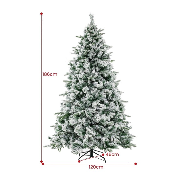 Sztuczna choinka świąteczna LED 186 cm