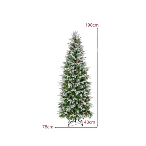Sztuczna choinka świąteczna LED 190 cm