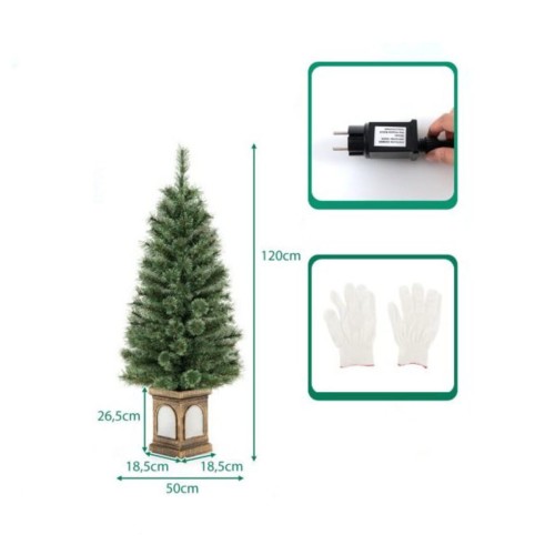 Sztuczna choinka świąteczna LED 120 cm