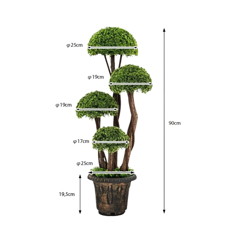 Sztuczne drzewko dekoracyjne Cyprys 90 cm