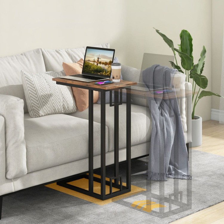 Industrialny stolik pod laptopa