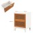 Rattanowy stolik nocny w stylu boho