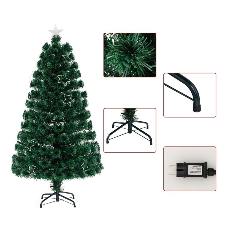 Sztuczna choinka świąteczna LED 150 cm