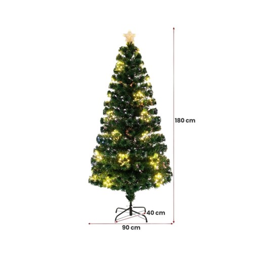 Sztuczna choinka świąteczna LED 180 cm