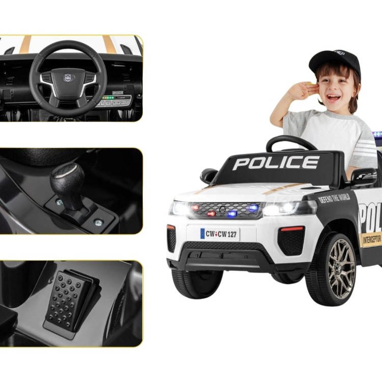 Elektryczny pojazd dla dzieci auto policyjne