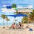 Baldachim plażowy 300 x 300 cm granatowy