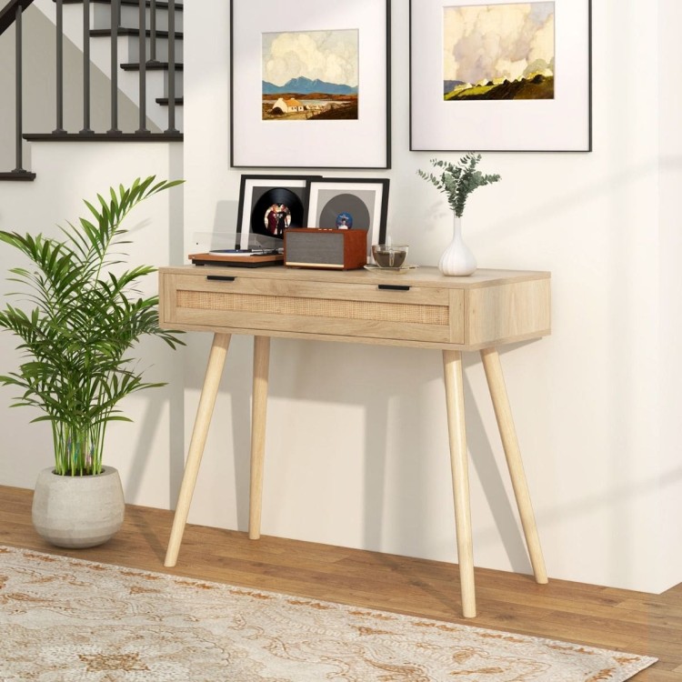 Konsola z dużą szufladą w stylu boho